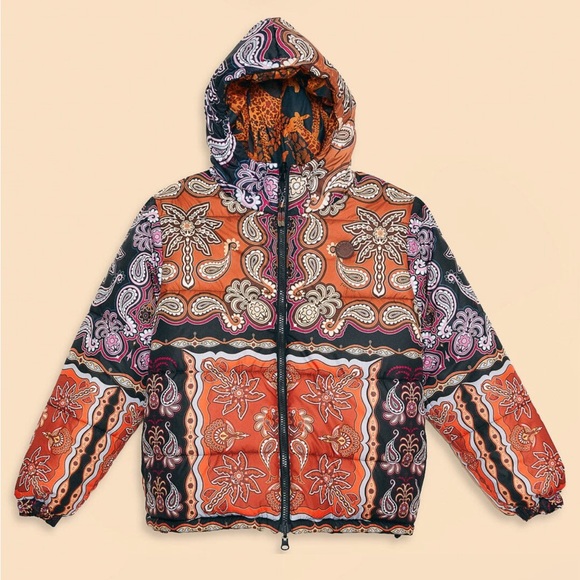 FARM Rio Multicolor Patterned Puffer Jacket - Picture 14 of 15